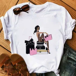Summer Fashion Beauty printing Women's T-shirt casual Street Clothing Harajuku Graphics T shirt Female Tops Short Sleeve Tshirt