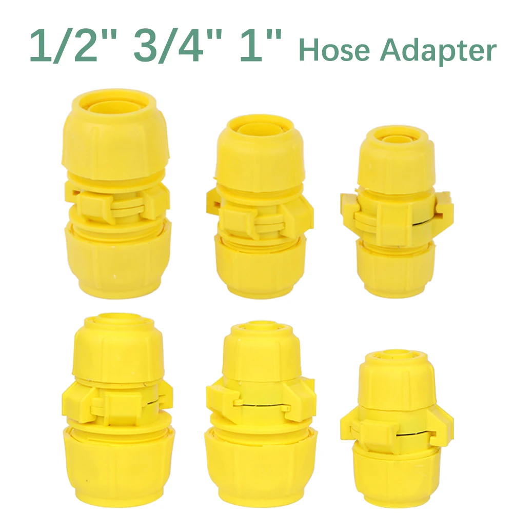 1PCS 1/2" 3/4" 1" Hose Adapter for Pipe Tubes Quick Connector Connect Repair Garden Watering Wash Car Rotate Buckle Connection