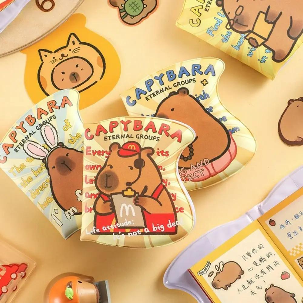Writing Pad Press Slow Rebound Squeeze Toy Notepad Capybara Cute Color Page Notebook Interesting 3D Sensory Notepad Studnet