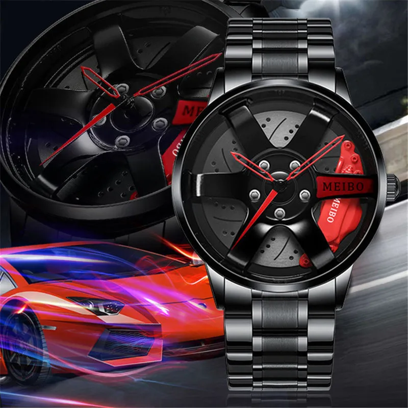 Men's Quartz Watch, Round Circle Case Stainless Steel Wristwatch For Men, Ideal choice for Gifts