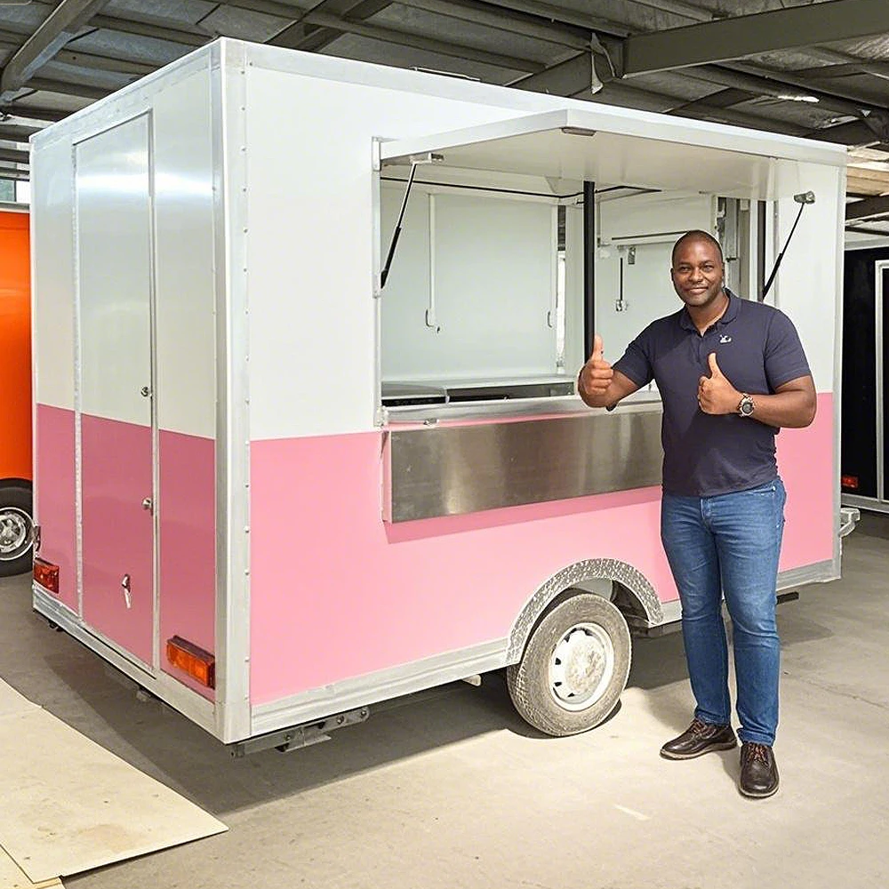 

High Quality Custom Towable Kitchen Street Food Truck for Fast Food Service and Food Trailer Applications at Outdoor Venues