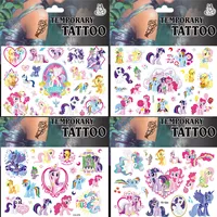 My Little Pony Cute Anime Waterproof Tattoo Stickers for Kids & Adults Birthday Party Decoration Supplies Gift