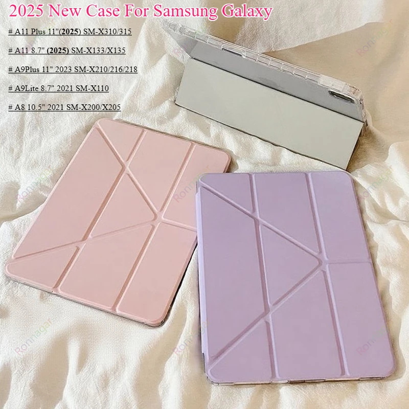 

Y складной чехол для планшета Samsung Galaxy Tab A11 Plus/A9 Plus 11 дюймов 2025 SM-X230 X236 Funda чехол для Tab A11lite/A9lite 8,7 дюйма