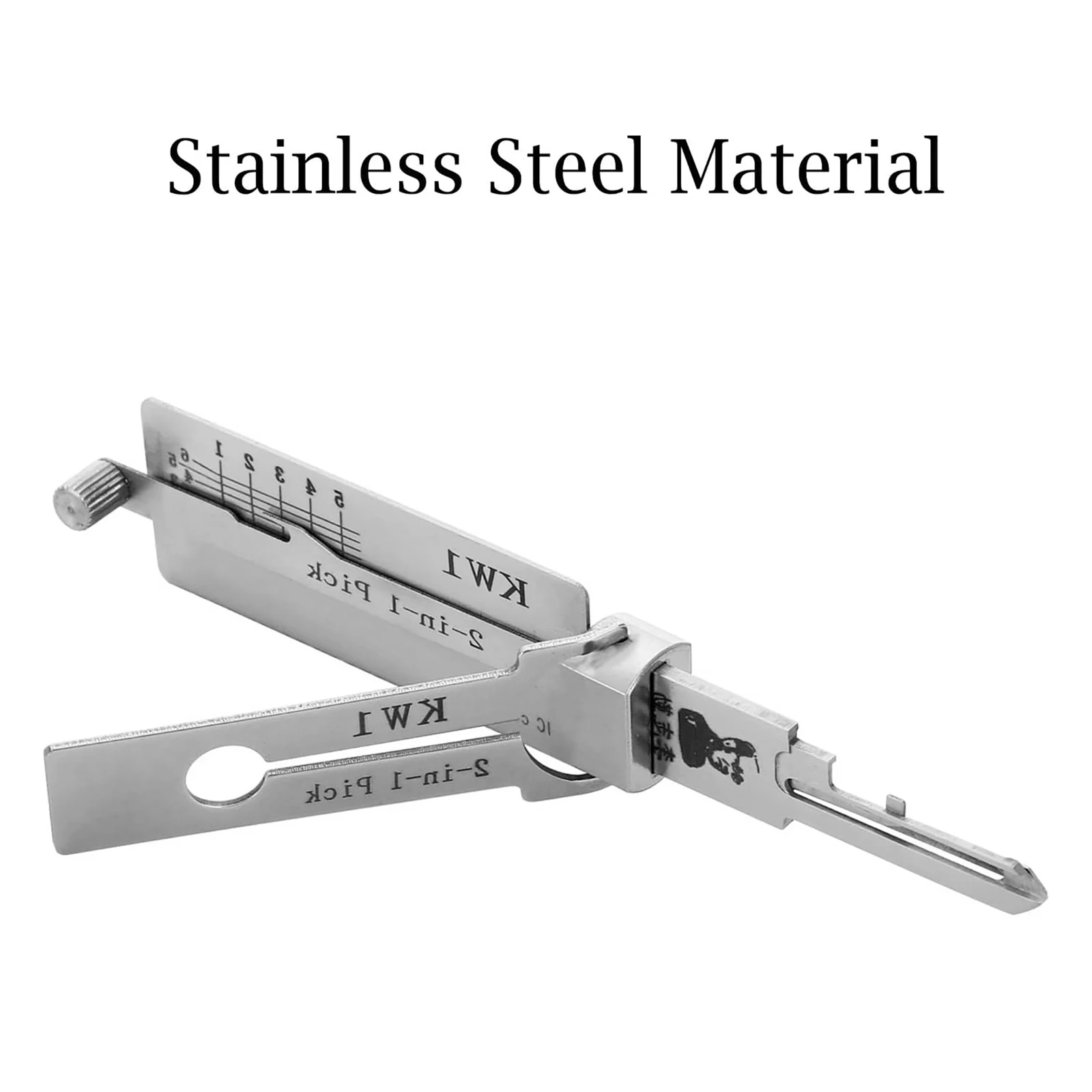 Professional KW1 Lock Key Precision Hook Pick Stainless Steel Maintenance Repair Car Unlocking Engineering Locksmith Hand Tool