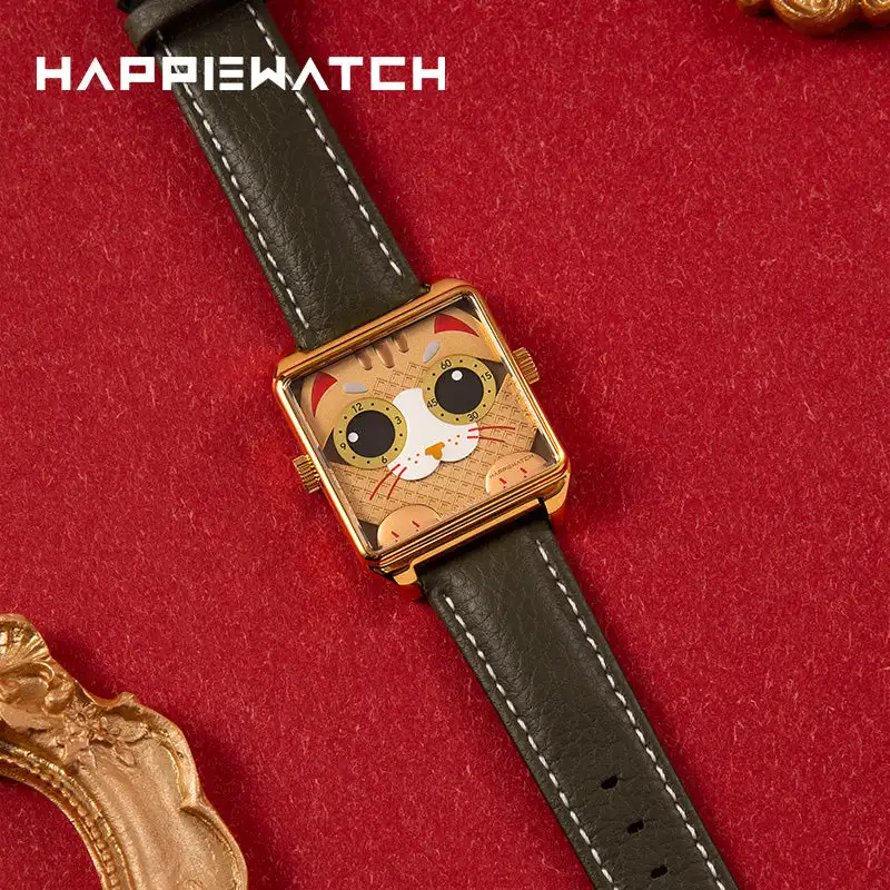 Happie Watch Luxury Couple Watches Sapphire crystal Quartz Wrist Watch for Men Women Gift waterproof