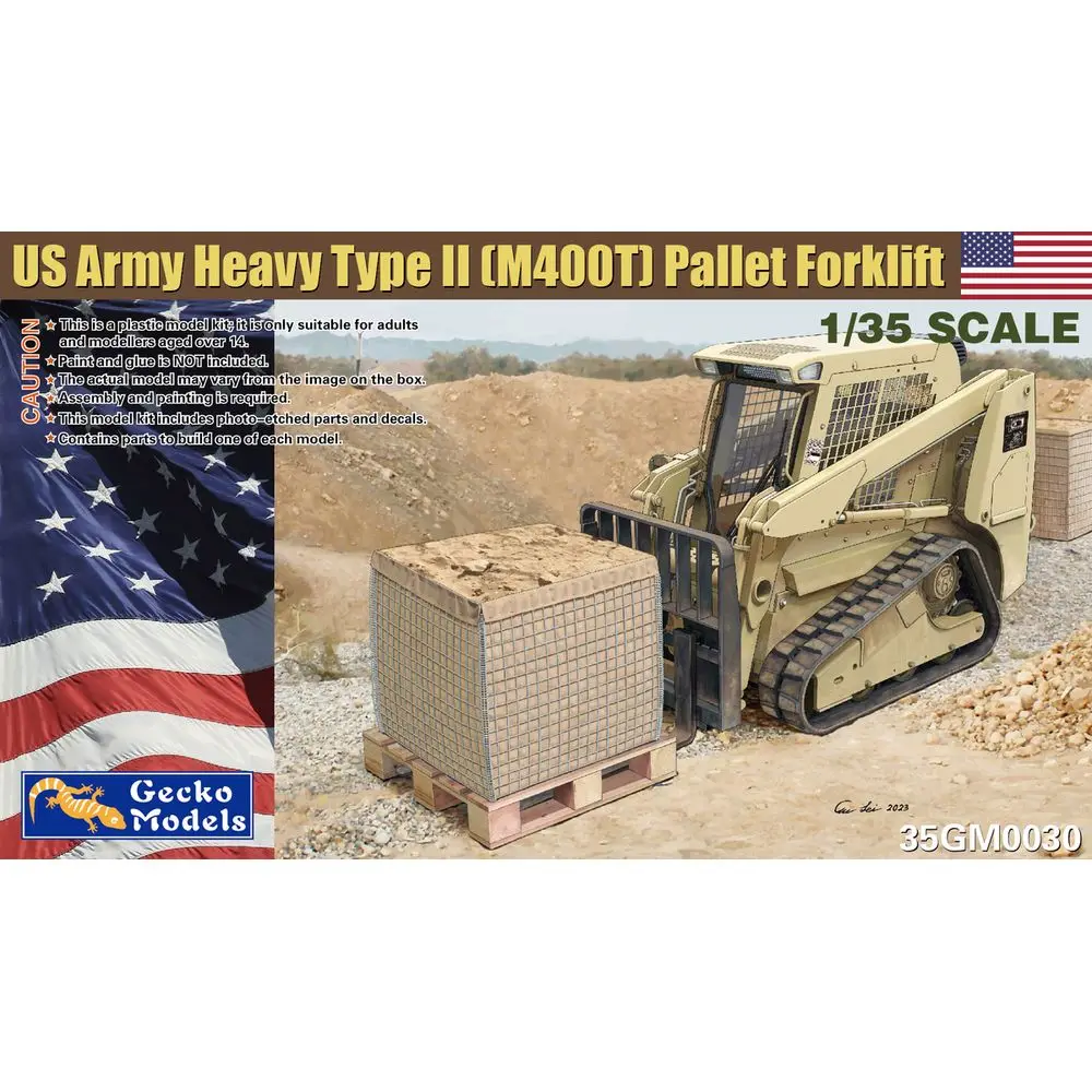 Gecko Models 35GM0030 1/35 US Army Heavy Type II (M400T) Pallet Forklifts - Scale Model Kit