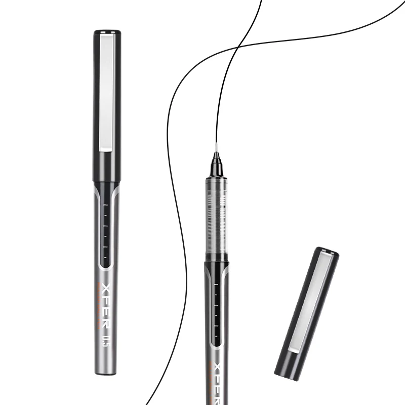 Deli Direct-fill PEN 0.5mm ปากกาเจลแบบหลอดเข็มเต็มปากกาลายเซ็นเหมาะสำหรับนักเรียนและสำนักงานรุ่น S657