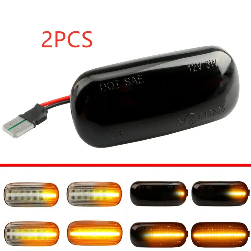 

IN STOCK 2x For Audi A3 S3 8P A4 S4 RS4 B6 B6 B8 A6 S6 C5 C7 Led Dynamic Side Marker Turn Signal Light Sequential Blinker Light