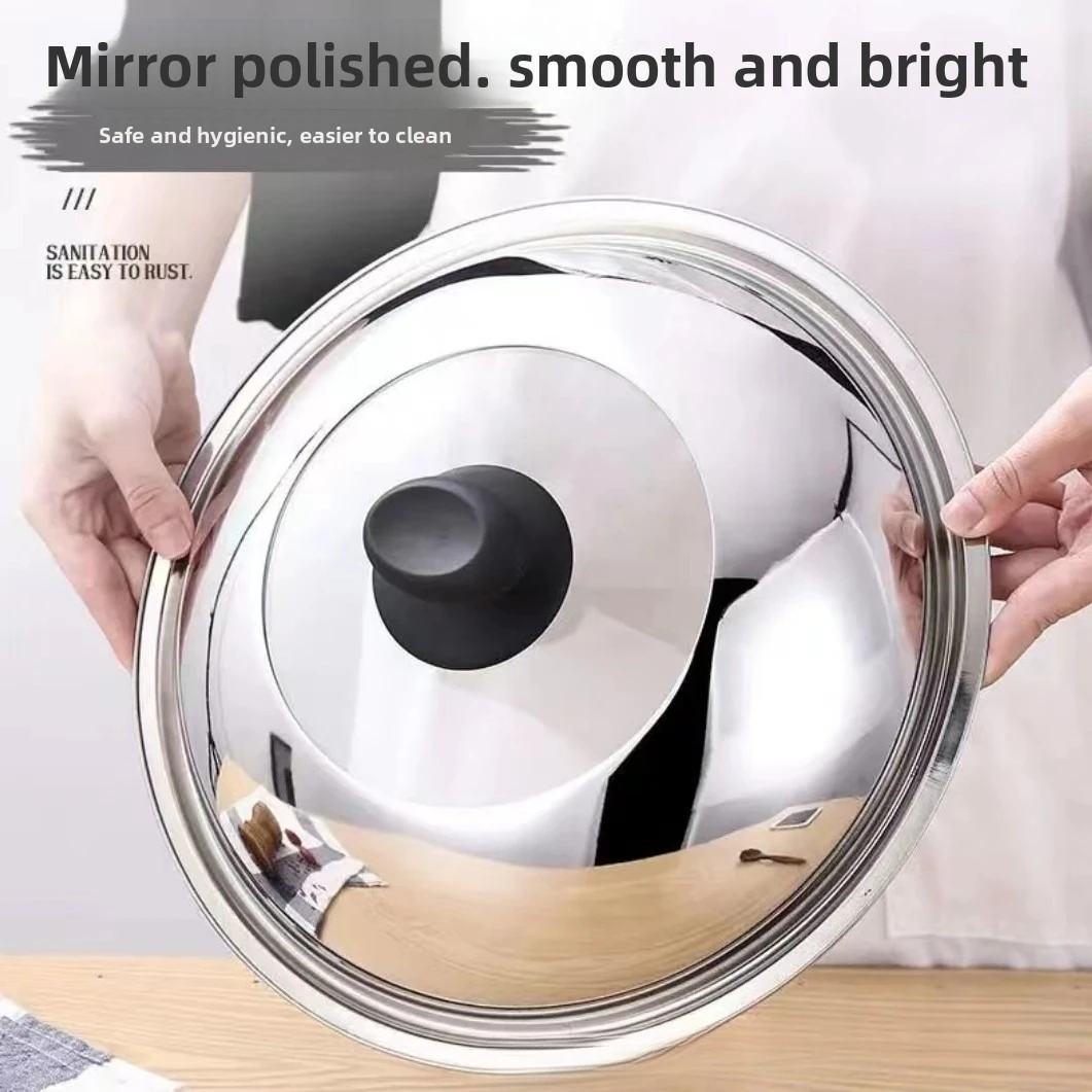 

Крышка кастрюли из нержавеющей стали, крышка кастрюли из закаленного стекла для дома, универсальный тип, визуализированная, устойчивая к высоким температурам, для приготовления пищи