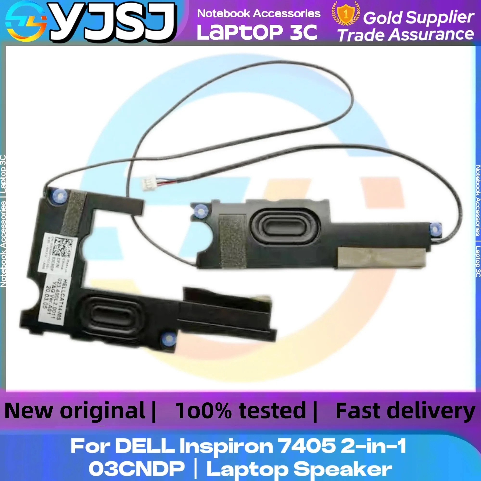 

NEW Original Laptop Speaker For Dell Inspiron 5400 5406 7405 2-in-1 built-in speake 023.400L2.0001 03CNDP Built in horn audio