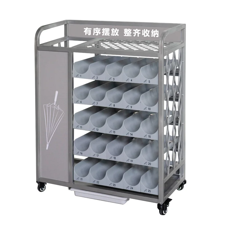 Multi-layer Umbrella Shelving Iron Painting Process Waterproof And Odor-free Umbrella Shelf with Serial Number