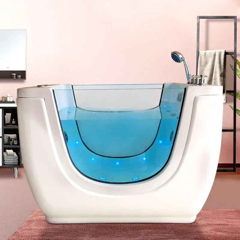 Freestanding Small Bubble Bath Tubs for Baby Spa Bathtub Swim Pool for Kids