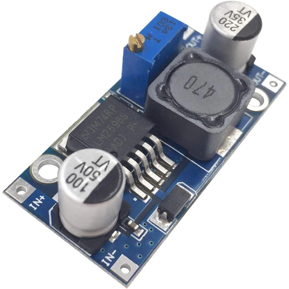 5 Pack LM2596S Buck Converter DC to DC Converter High Efficiency Voltage Regulator 3.0-40V to 1.5-35V Buck Converter Adjustable