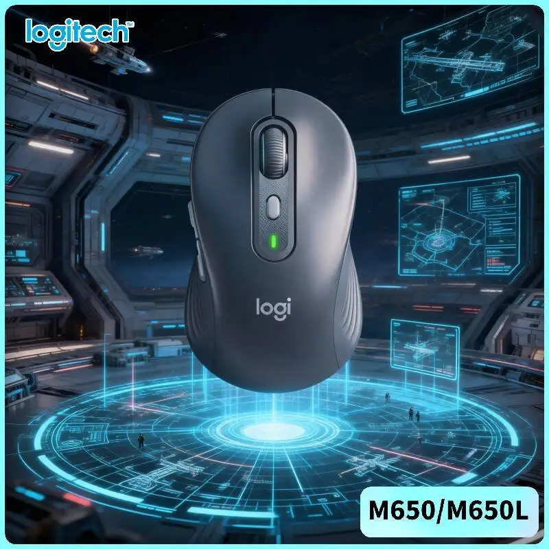 

Беспроводная эргономичная мышь Logitech M650/M650L - мягкая подставка для большого пальца, 400-4000 DPI, двойное подключение, радиус действия 10 м