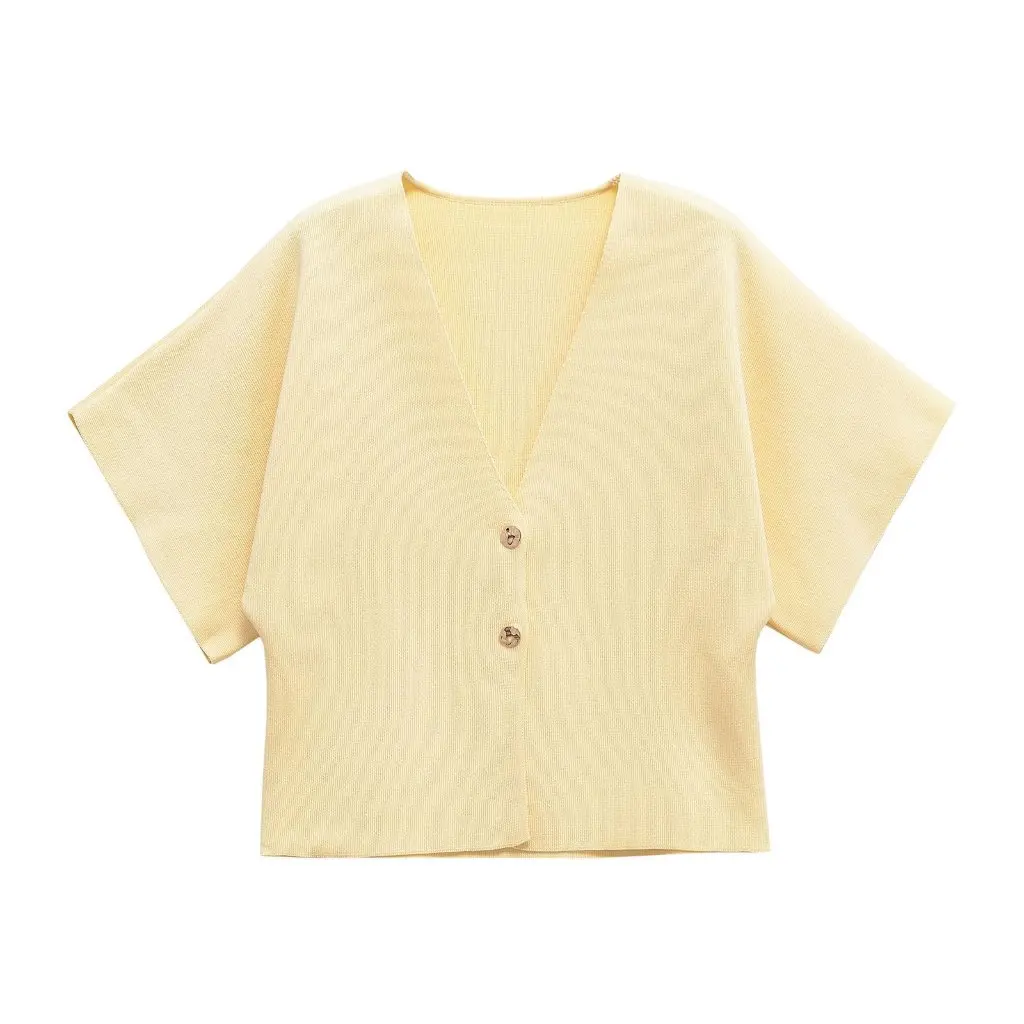 

Autumn New Simple Knitted Multi-Color Elegant Jacket Women's Open Cardigan European And American Style Clothing Wholesale