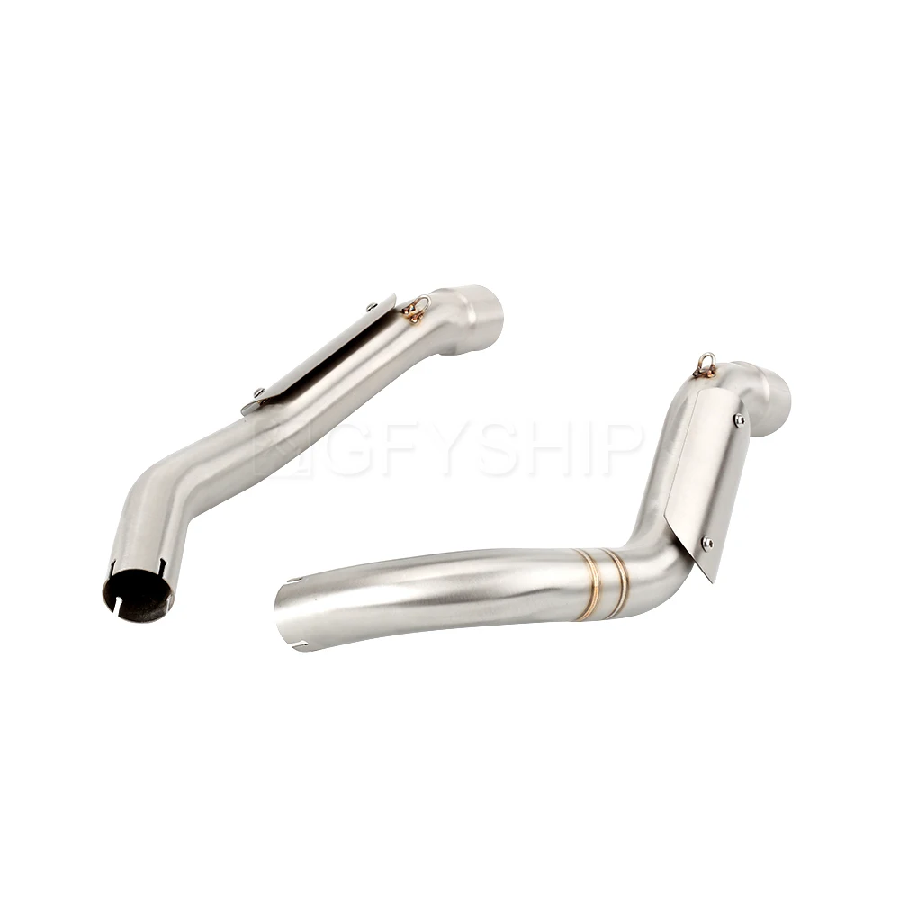 For Honda VTR 1000 1997-2006 VTR 1000 F VTR1000F VTR1000 Escape Slip-on Motorcycle Exhaust Muffler High Level Mid Link Pipe 51MM