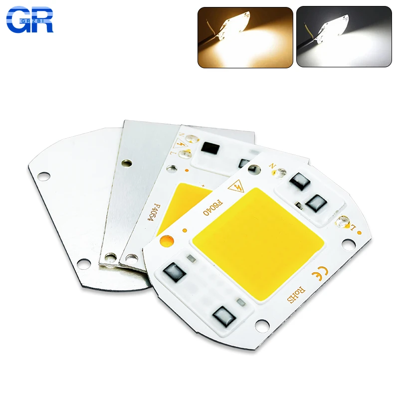 

10W 20W 30W 50W COB Light Source Smart IC No Need Driver DIY Flood light AC 110V 220V COB LED Chip Lamp For Outdoor Lighting