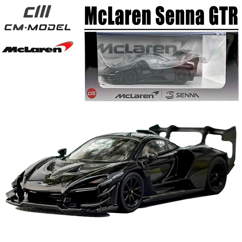 CM 1/64 McLaren Senna GTR 합금 장난감 자동차, 다이캐스트 금속 모델 선물