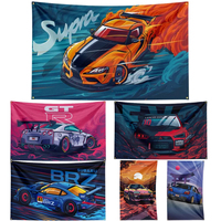 90x150CM 3X5Ft Gtrs Generation Evolution JDM Flag Polyester Digital Printing Car Tuning Culture Banner For Decor