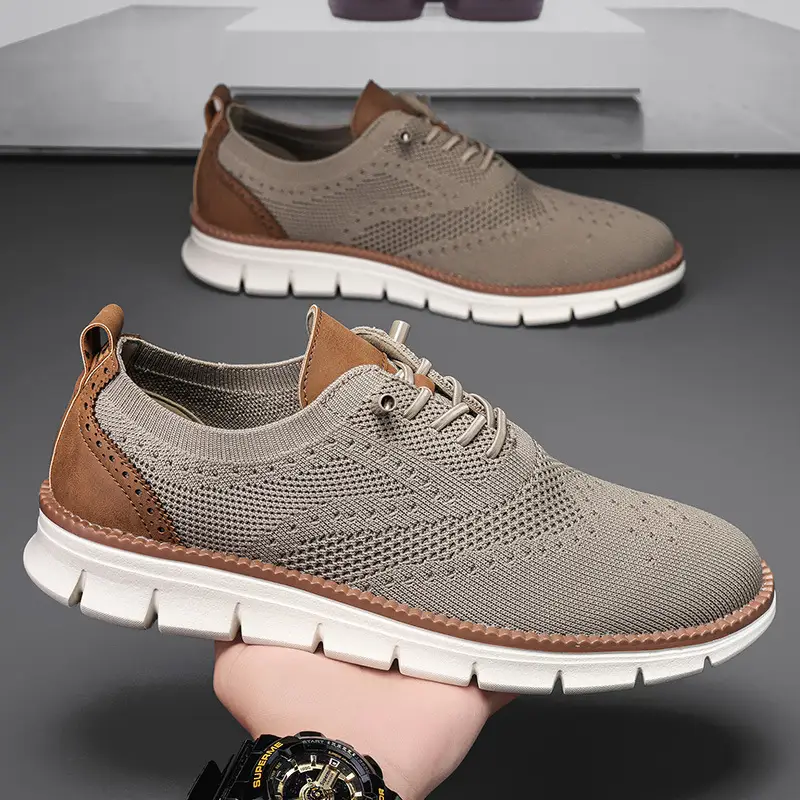 Men Casual Shoes Breeze Stylish Oxfords Fashion Formal Business Urban Breathable Shoes for Male Non Slip Dress Sneakers for Man - Image 8