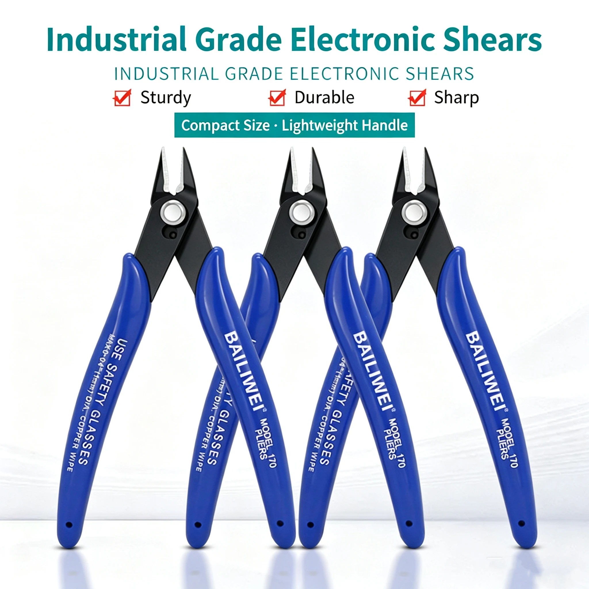 Cortadores Laterales Electrónicos de Grado Industrial, Alicates de Corte Diagonal Mini de Precisión para Reparación de Circuitos, Modelismo y Manualidades
