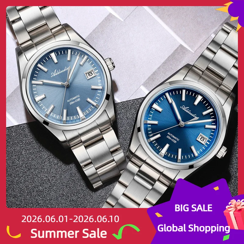 

ADDIESDIVE Luxury Man Watches Waterproof Luminous Date Men Wristwatch Stainless Steel Automatic Mechanical Dive Watch Male reloj