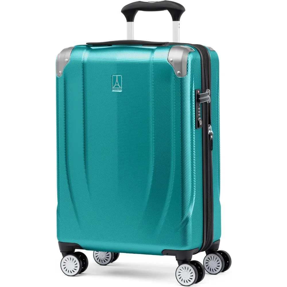 Lightweight Expandable Hard Shell Spinner Luggage, 8-Wheel, 21 Inch Carry-On Suitcase, Kayak-Inspired Design