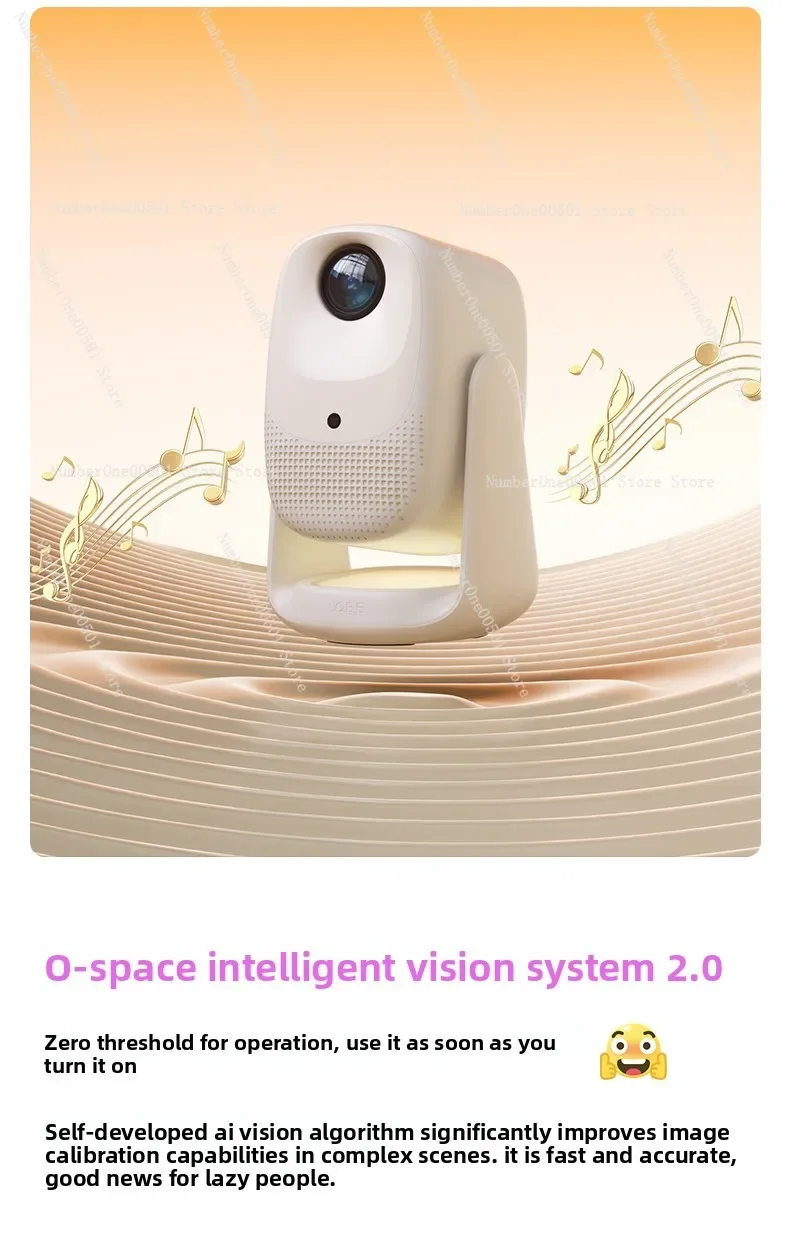 C3 Air Projector High Brightness 1080P HD Portable Home Theater Projector with 4K Support No Screen Needed