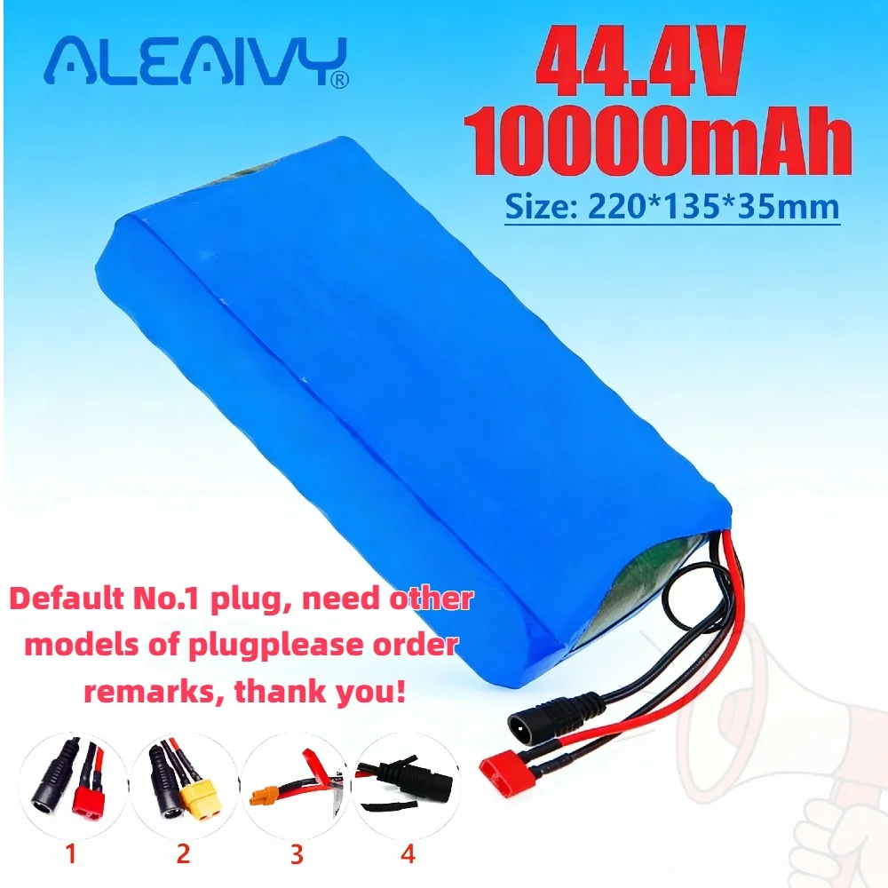 

44.4V 10Ah High-Capacity Lithium Ion Battery Pack – Built-in 20A BMS Replacement Power Supply for Scooter & Skateboard