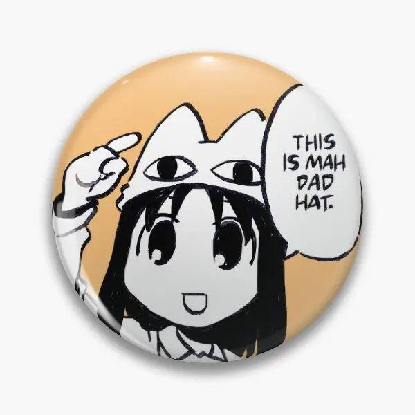 I Draw Osaka In Cafe Uniform Saying This  Soft Button Pin Funny Hat Cute Creative Jewelry Metal Brooch Decor Collar Clothes