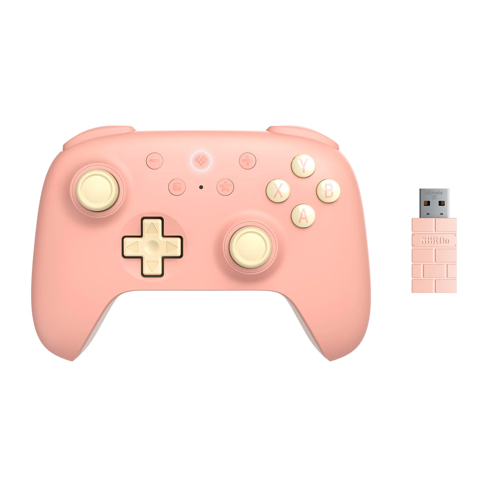 8bitdo-Gamepad inalámbrico Ultimate C/2C, 2,4G, controlador de juegos con cable para Windows,Android,Steam Deck y Raspberry Pi Hall Effect