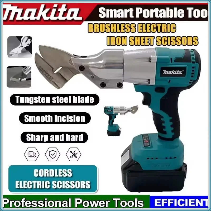 

Makita Brushless Electric Iron Scissors Machine Rechargeable Professional Metal Cutting Tool Sheet Shear Cutter Power Tools