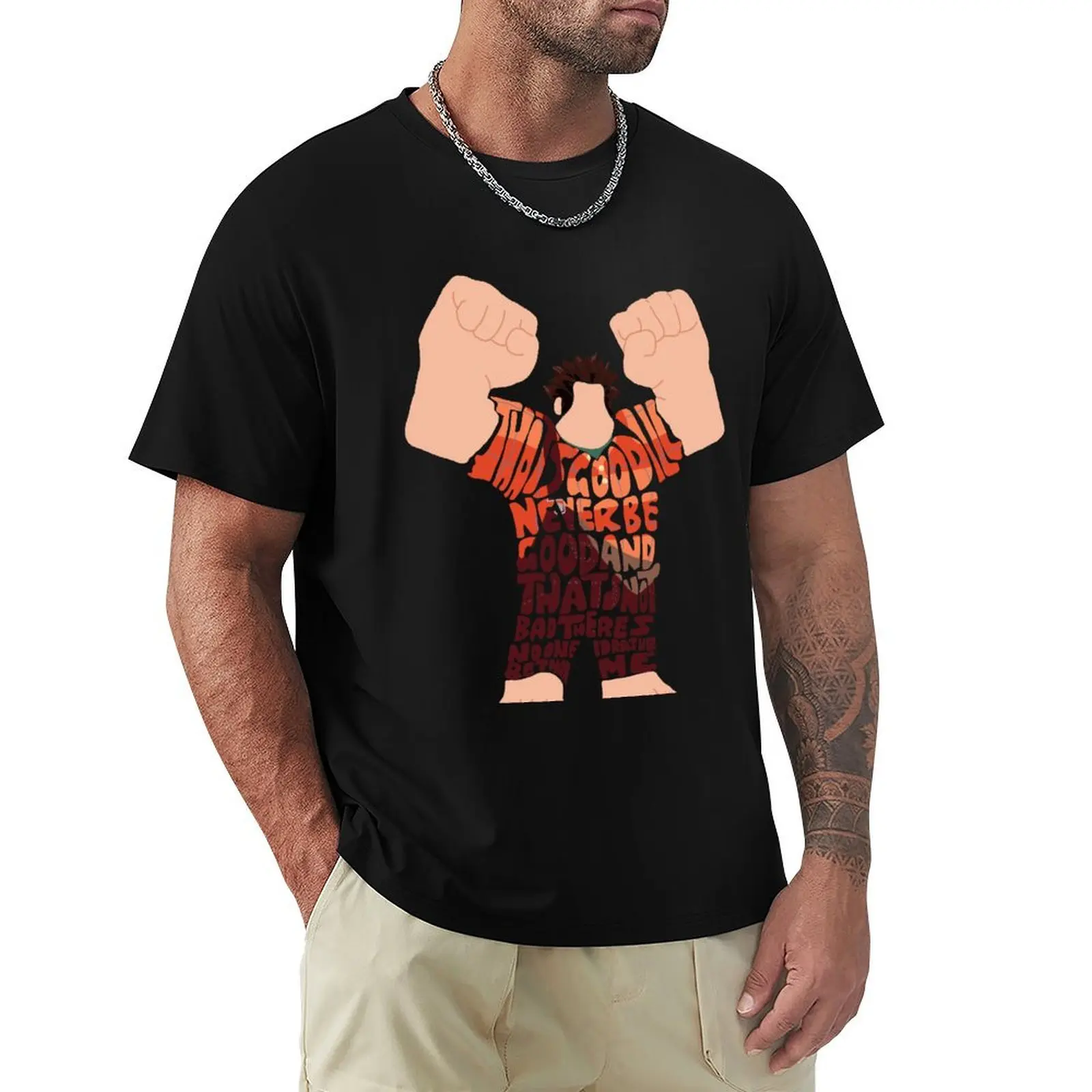Wreck it Ralph T-Shirt Funny t-shirts customizeds Blouse vintage graphic tee plain white t shirts men