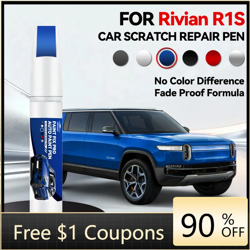 

Автомобильные аксессуары для ремонта царапин на краске Rivian R1S, средства по уходу за лакокрасочным покрытием, цвета: Green Glacier White, LA Silver Midnight B