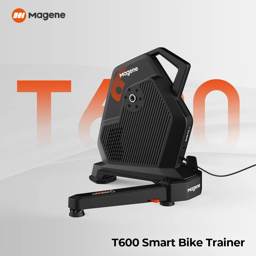 Magene T600 Smart Trainer Permanent Magnet Synchronous Motor Race Mode 1% Accuracy BLE FTMS ANT Ethernet Wi-Fi SELF-POWER