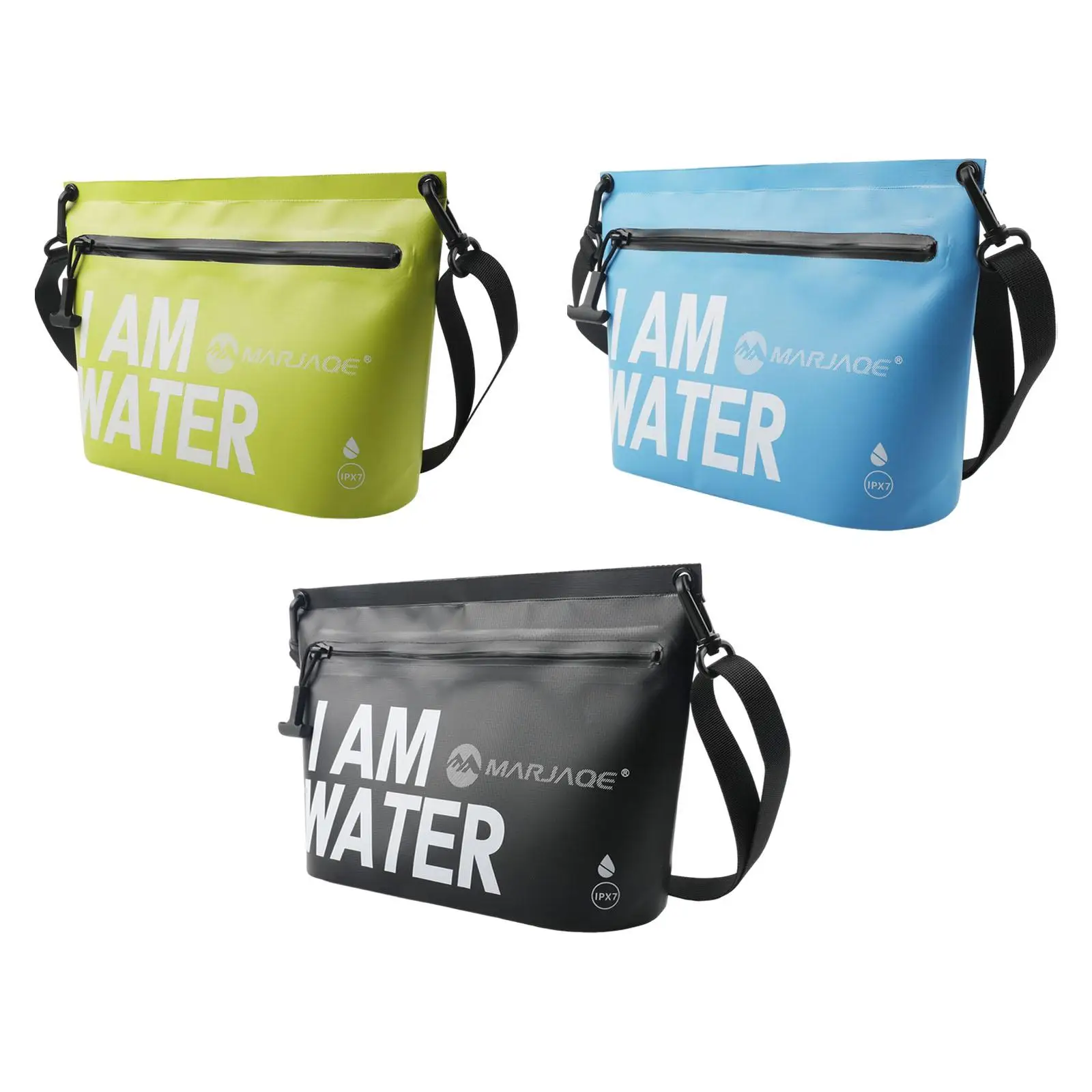 

Waterproof Dry Bag Purse Makeup Organizer Tote Backpack Waterproof Crossbody Bag for Beach Trekking Water Sports Travel Drifting
