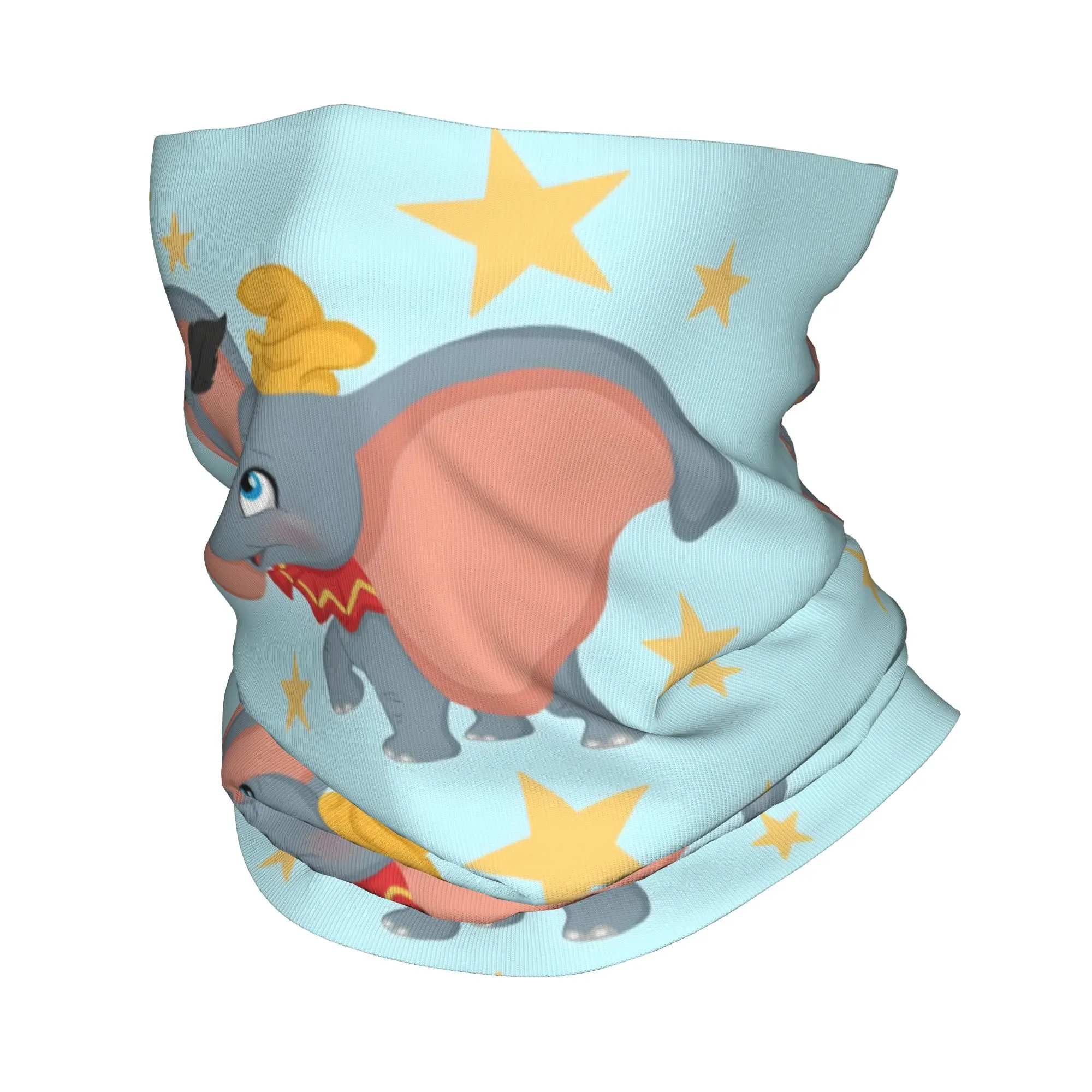 Custom Star D-Dumbos Bandana Neck Gaiter UV Protection Face Scarf Cover Women Men Animation Headwear Tube Balaclava
