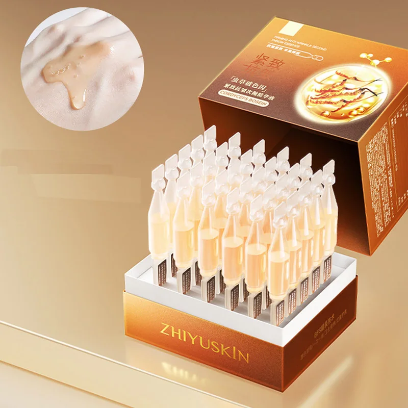 Cordyceps Anti wrinkle Serum Pro Xylane Firming Essence Jojoba Seed Oil Hyaluronic Acid Moisturizing Korean Skin Care 30pcs/Set