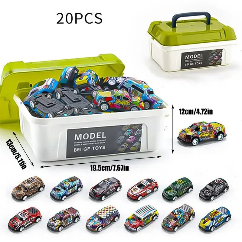 Die Cast Race Car Pull Back Alloy Car Toy Kit Multi-Purpose Pull Back Toy Car For School Park Outdoors Home