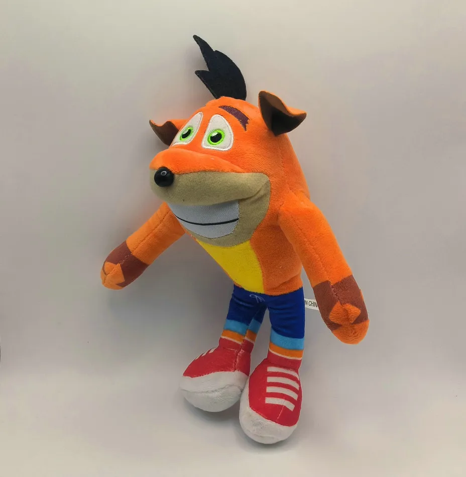 Game Crash Bandicoot N. Sane Trilogy Series Plush Doll Happy Laughter Mask Puzzle Wolf Action Figure Plush Toys Decorate Gifts