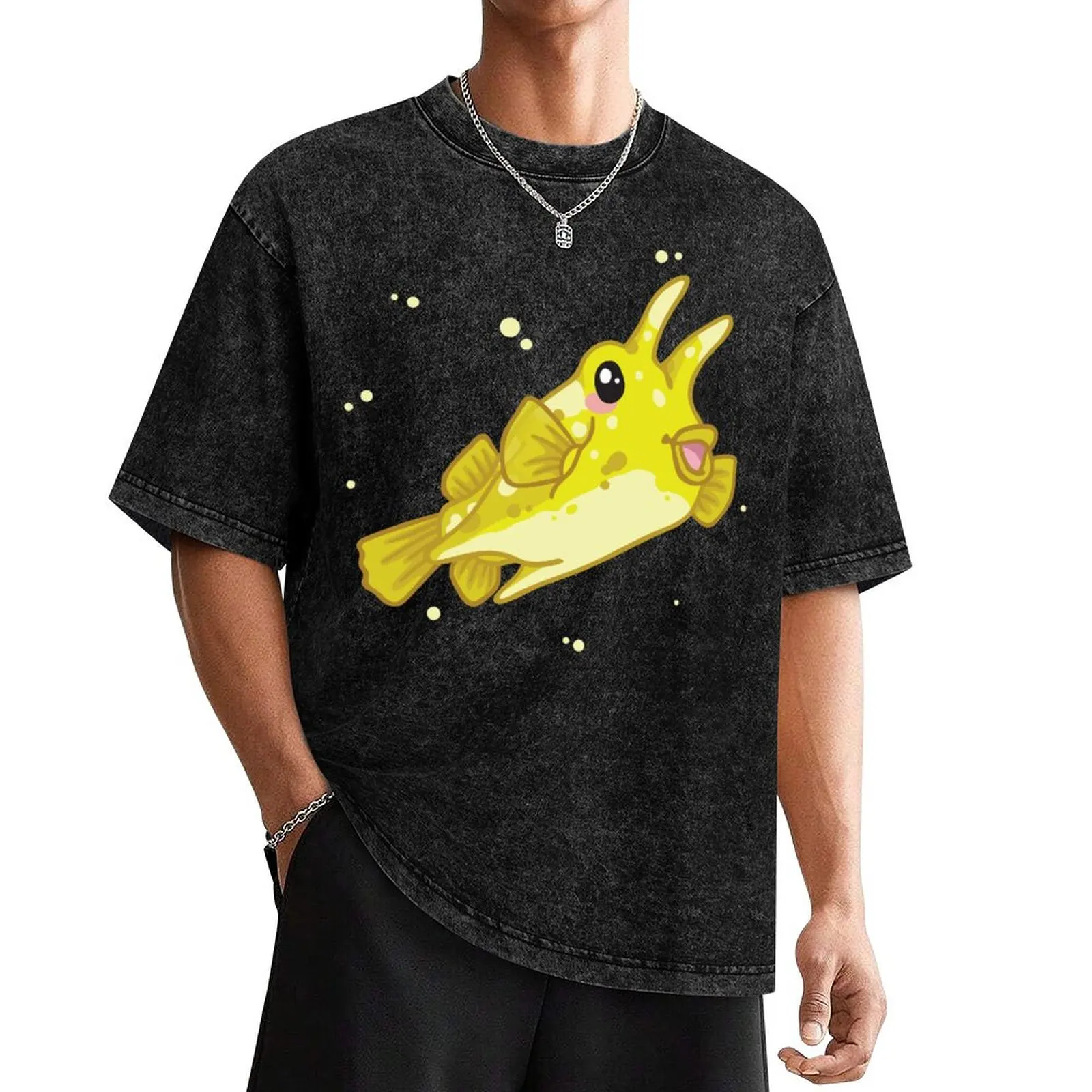 

Longhorn Cowfish (Huevember 2018) T-Shirt Blouse summer top graphic shirts oversized t shirts for men