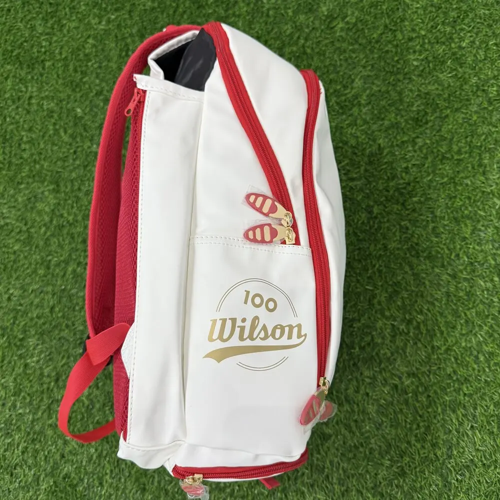 Wilson 100th Anniversary Tennis Backpack High-Capacity Holds 2Tennis Rackets Men Women Sports Backpack