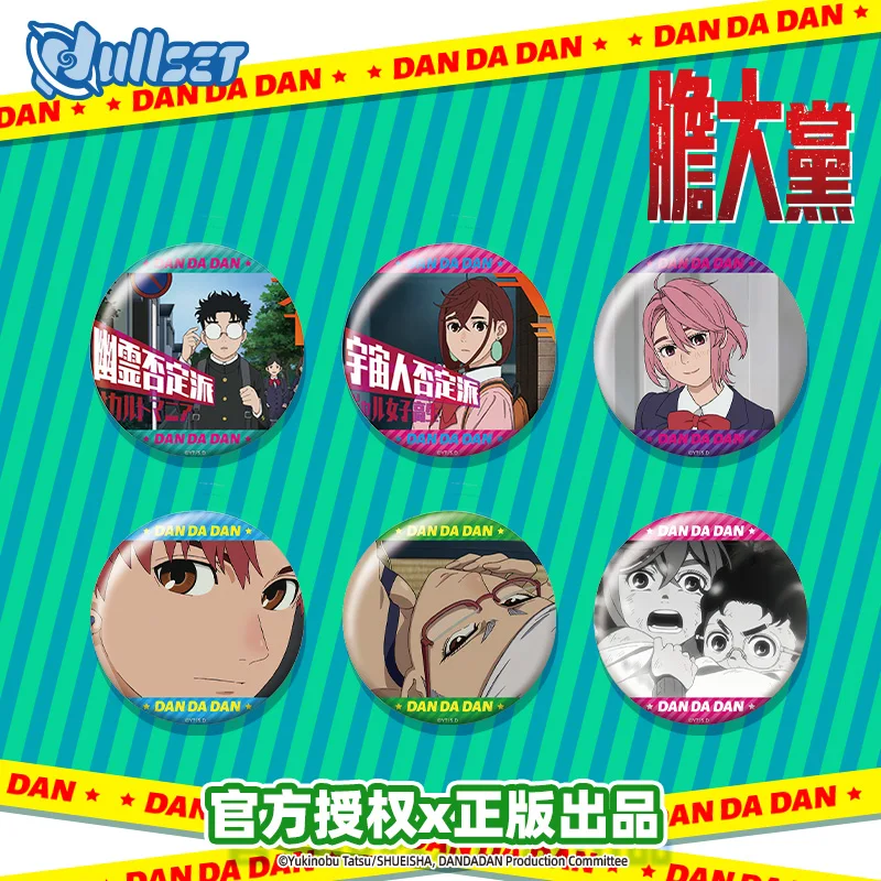 Echte Nullset JP Anime DANDADAN Badge TV Serie Decoratie Ayase Momo Okarun Turbo Oma Aira Jiji Seiko Collectie Speelgoed Geschenken