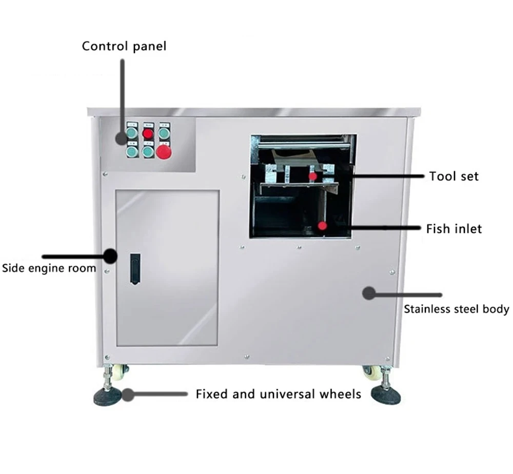 Automatic Oblique Smoked Beef Tilapia Salmon Basa Fish Fillet Cutting Slicing Processing Machine