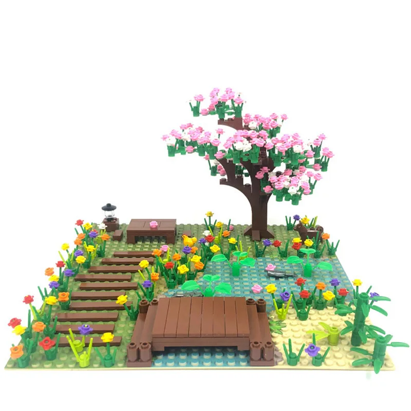 

Plant Scene Assembly and Domestic Small Particle Building Block MOC Assembly Toys