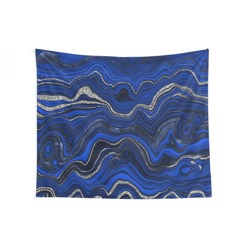 Lapis Lazuli Marble Swirls Tapestry Home Decorating Wall Hangings Decoration Bed Room Decoration Wall Hanging Wall Tapestry