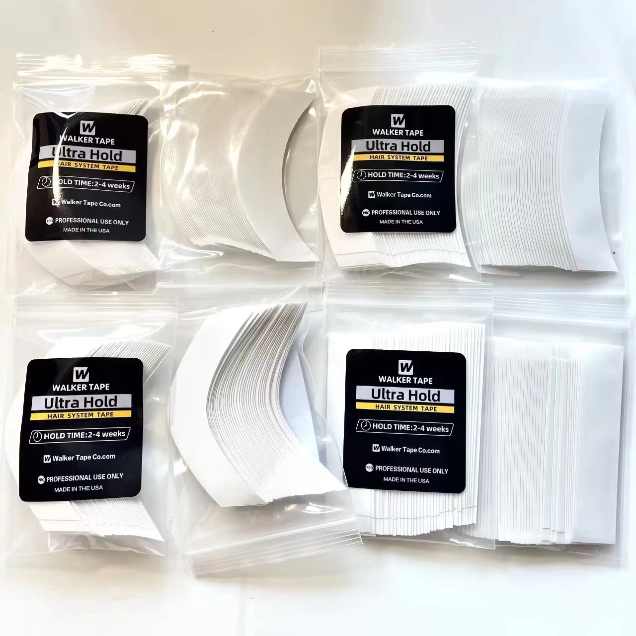 36 Stück Ultra Hold Perückenklebestreifen, Klebeband für Spitzenperücken, 7,6 cm x 2,2 cm, doppelseitiges Klebeband für Toupet-Perücken.