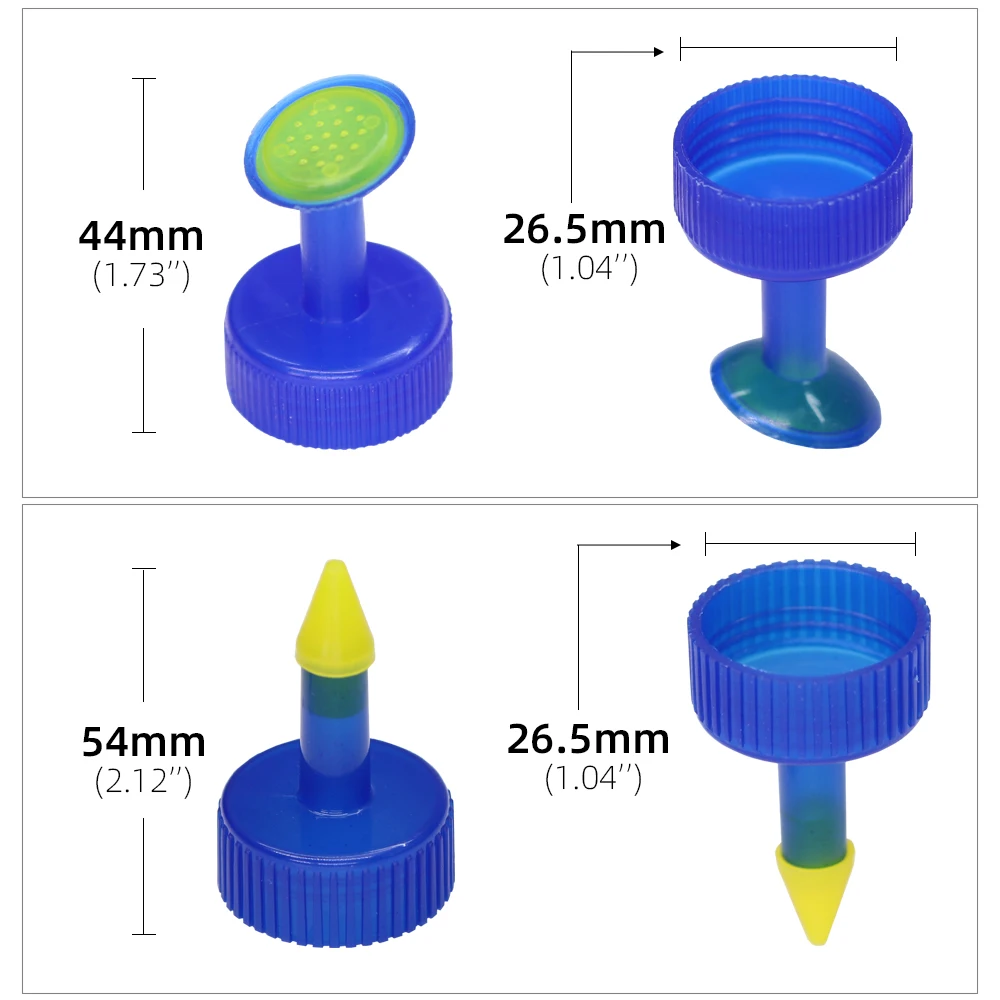 6 sztuk DIY otwieracz butelek zraszacz ID-26.5MM kaliber mała dysza pcv z tworzywa sztucznego podlewanie głowica rozpylająca kwiaty Bonsai narzędzia