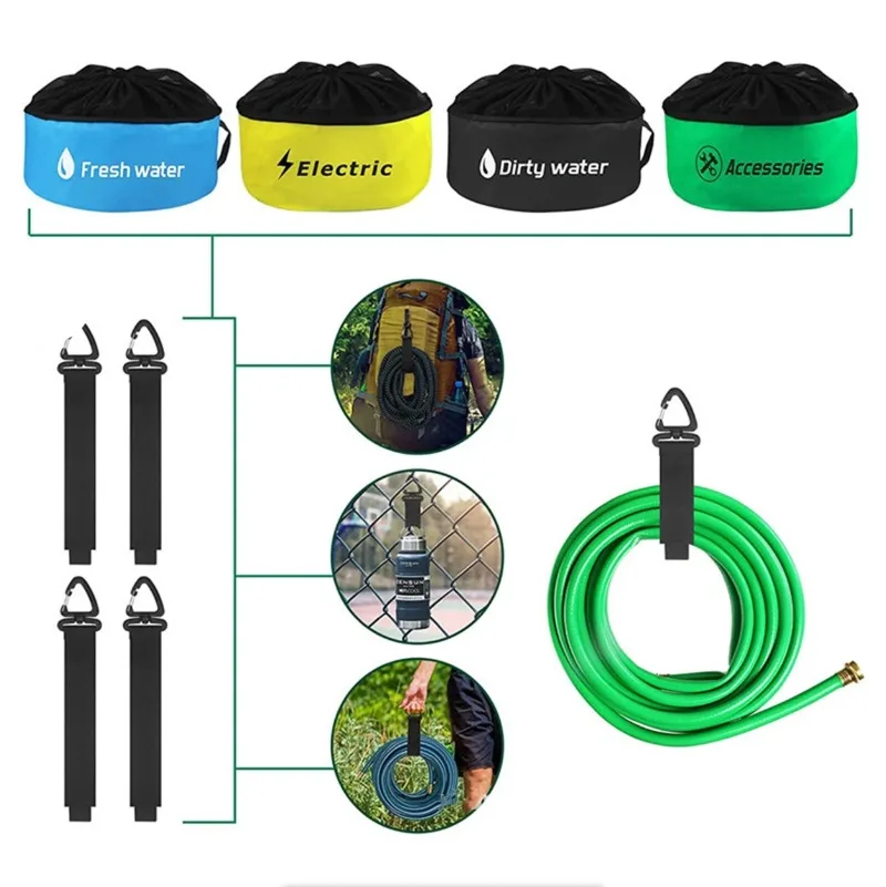 

RV Storage Utility Bag Hose Bag Caravans Camping Cable Organizer Water Hose Electrical Cords Storage Automobiles Accessories