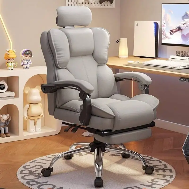 

Black Vintage Office Chairs Comfortable Modern Ergonomic Swivel Office Chairs Leather Oversized Sillas Para Escritorio Furniture